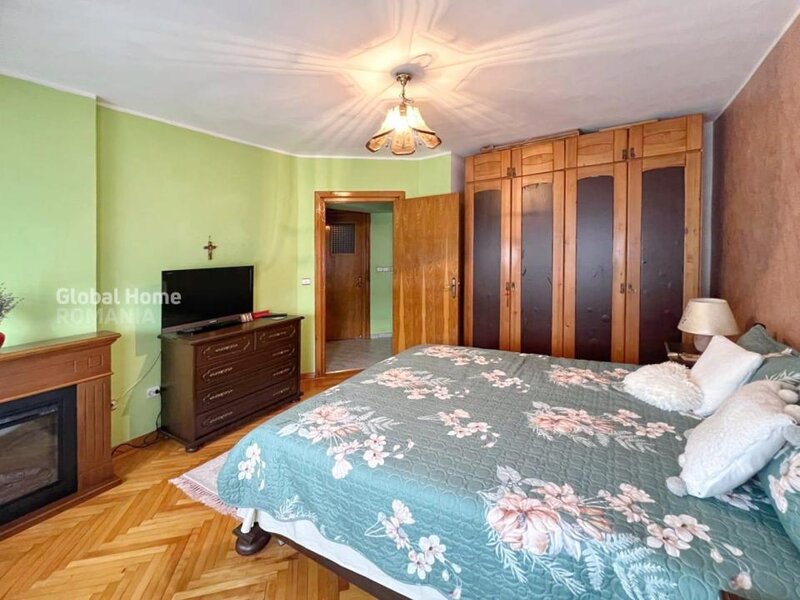 Decebal, apartament 4 camere, 101 mp, acces stradal, vedere mixta.